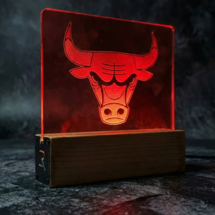 Chicago Bulls LED Işıklı Dekor